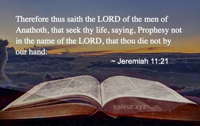 Jeremiah 11:21
