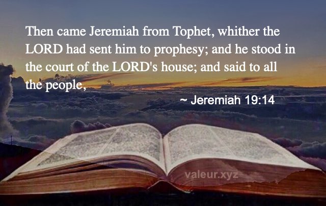 Jeremiah 19:14