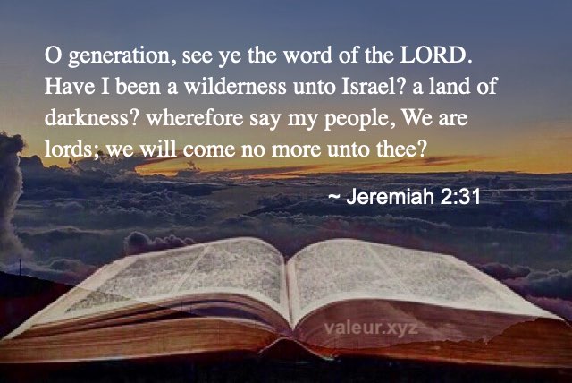 Jeremiah 2:31