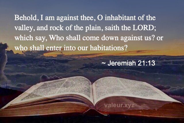 Jeremiah 21:13
