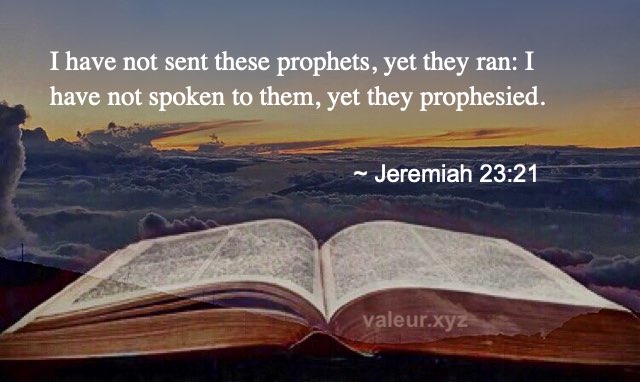 Jeremiah 23:21