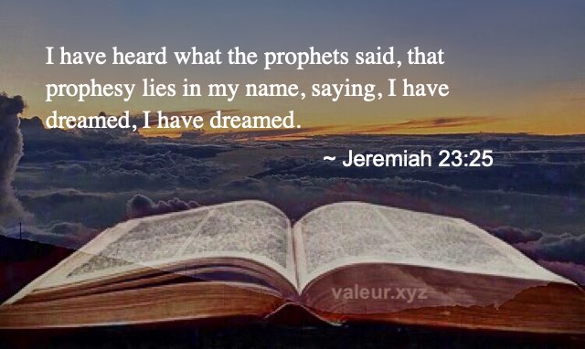 Jeremiah 23:25