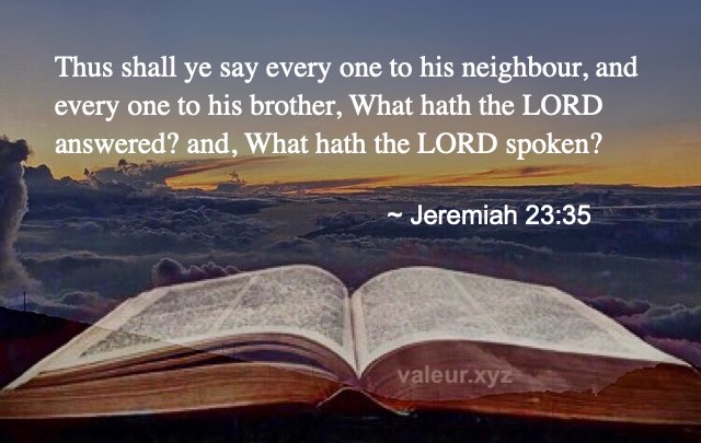 Jeremiah 23:35