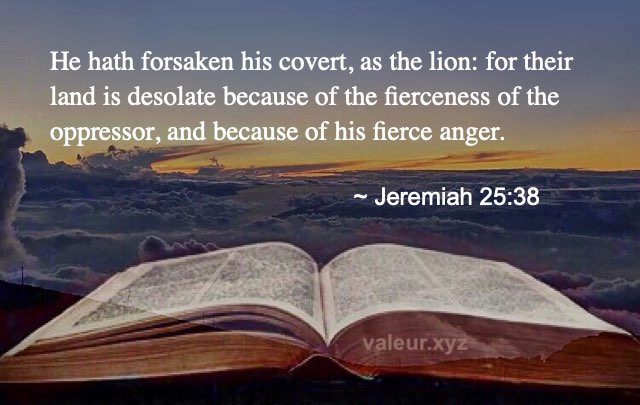 Jeremiah 25:38