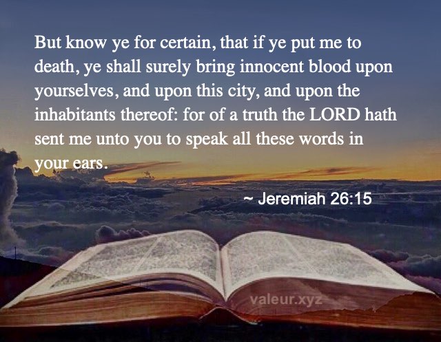 Jeremiah 26:15