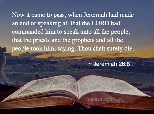 Jeremiah 26:8