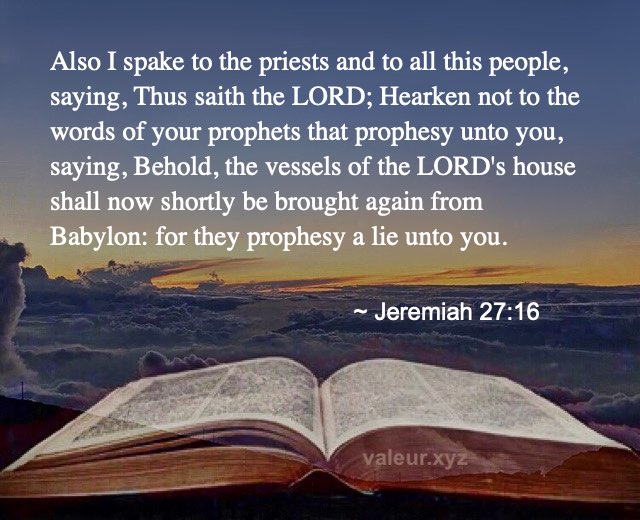 Jeremiah 27:16