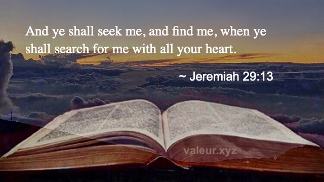 Jeremiah 29:13