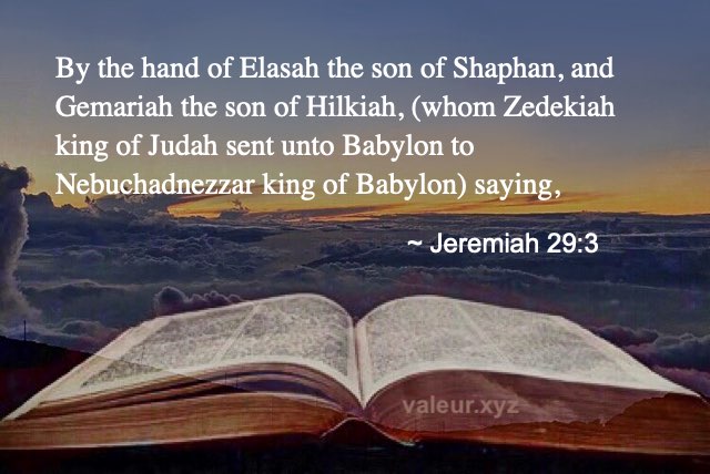 Jeremiah 29:3