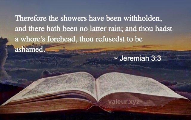 Jeremiah 3:3