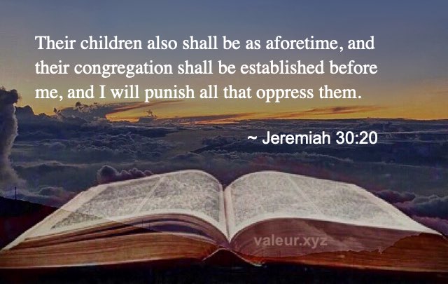 Jeremiah 30:20