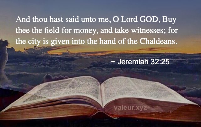 Jeremiah 32:25