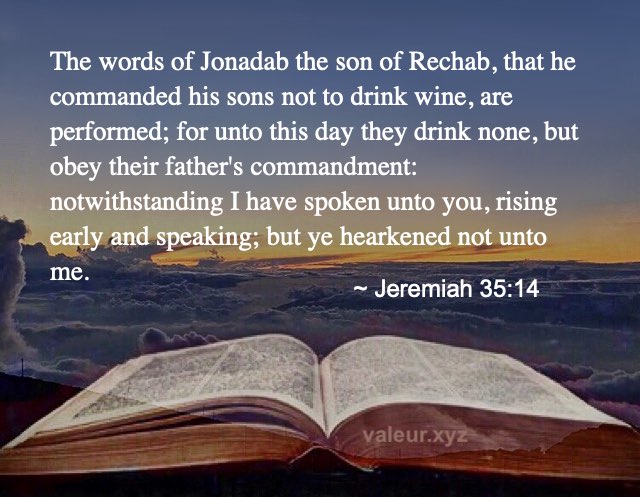 Jeremiah 35:14