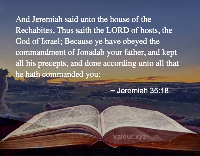 Jeremiah 35:18