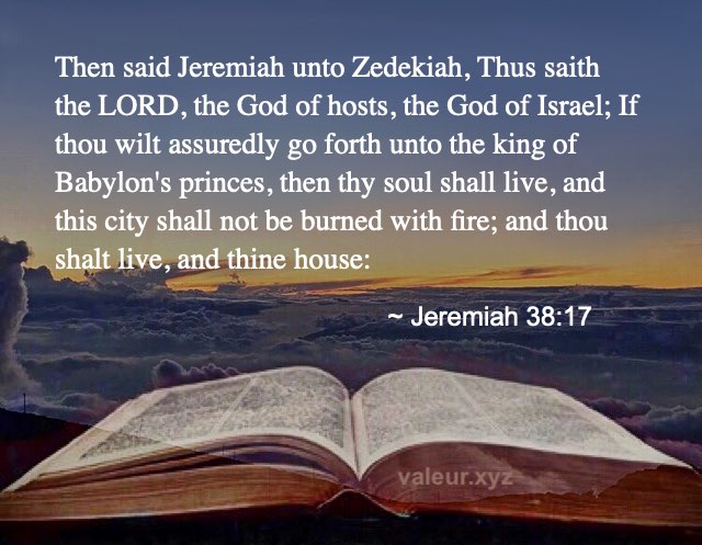 Jeremiah 38:17