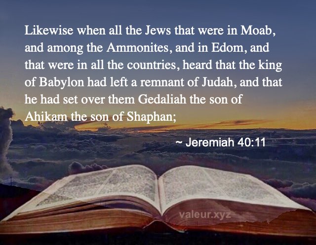 Jeremiah 40:11