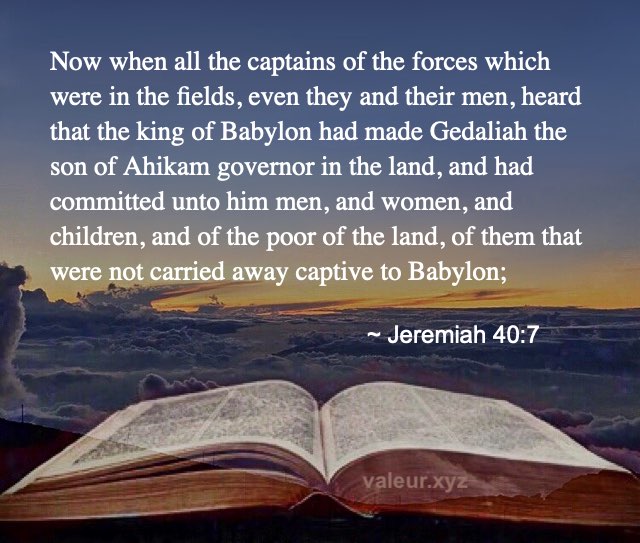 Jeremiah 40:7