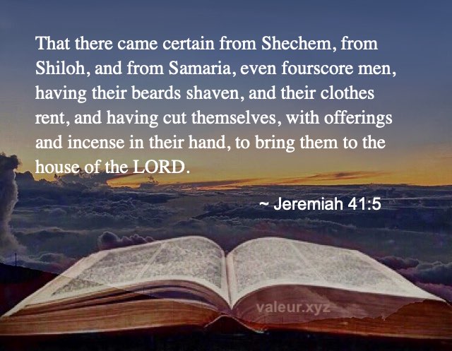 Jeremiah 41:5