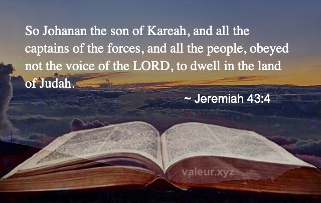 Jeremiah 43:4