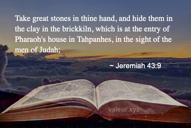 Jeremiah 43:9