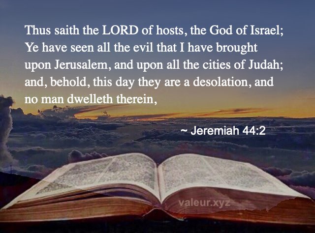 Jeremiah 44:2