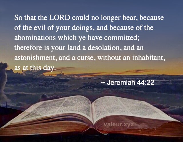 Jeremiah 44:22