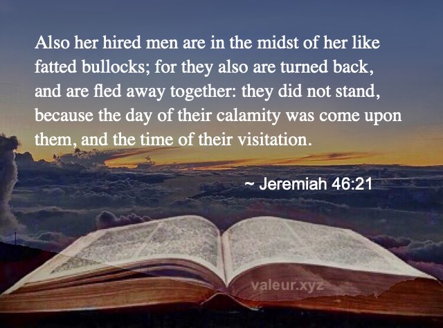Jeremiah 46:21