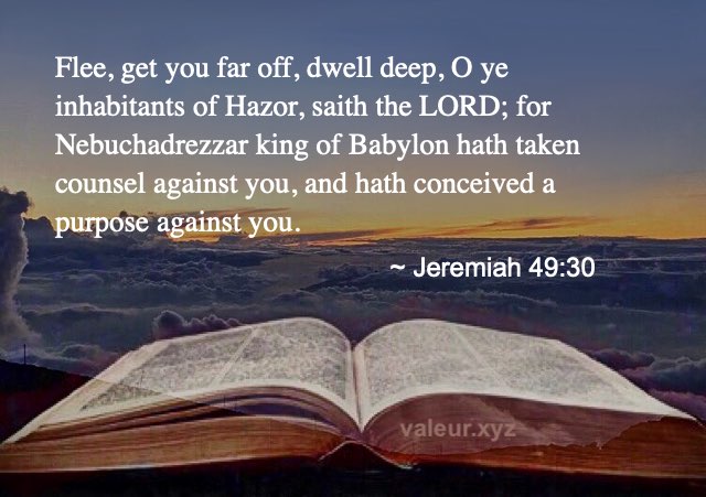 Jeremiah 49:30