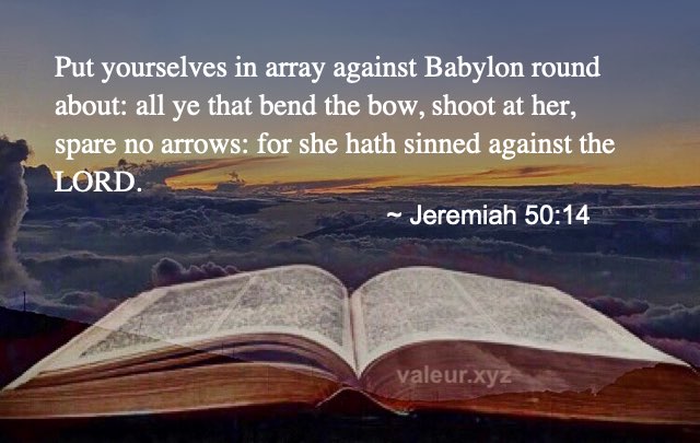 Jeremiah 50:14