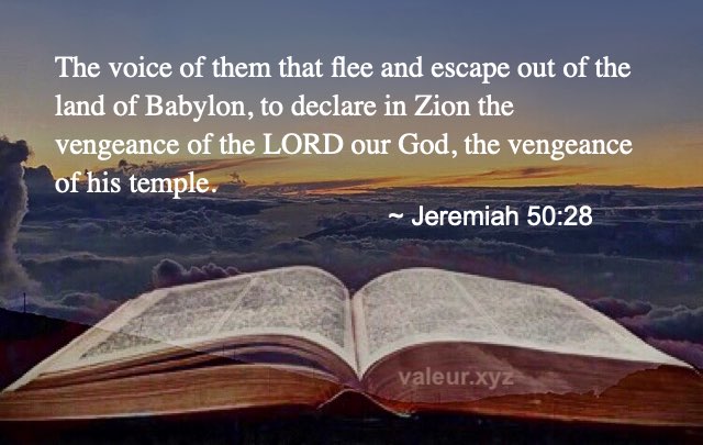 Jeremiah 50:28
