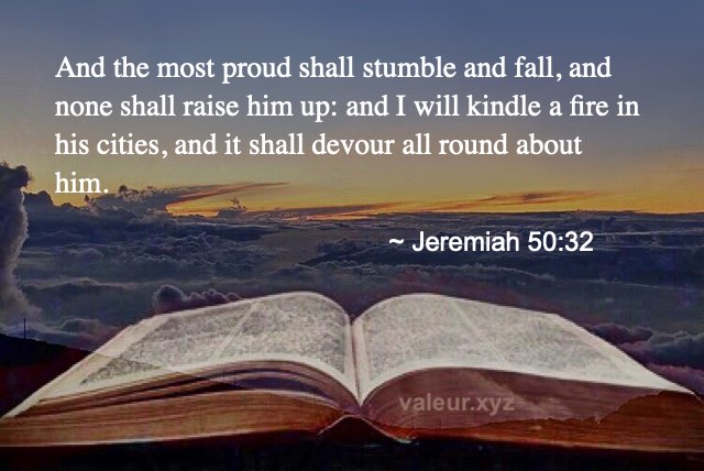 Jeremiah 50:32