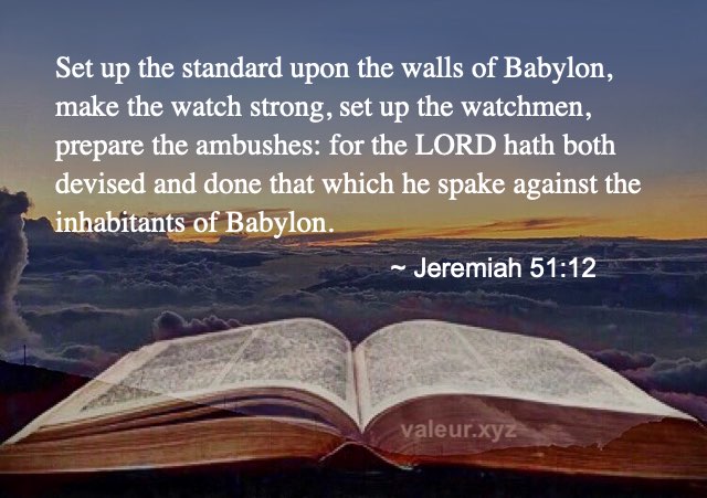 Jeremiah 51:12