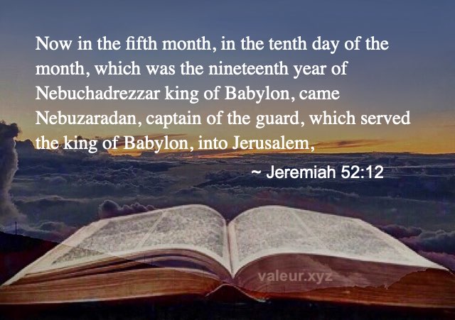 Jeremiah 52:12