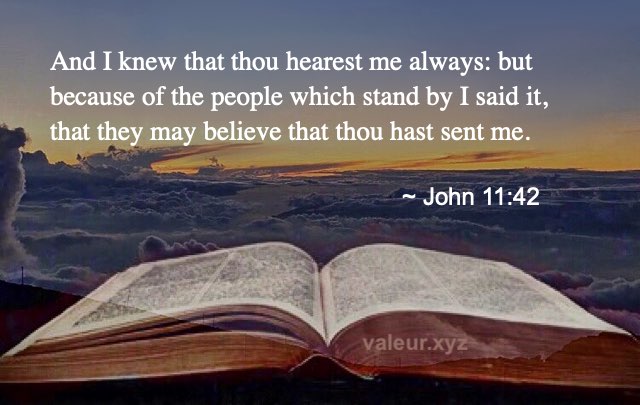 John 11:42