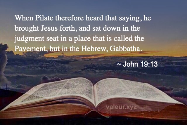 John 19:13