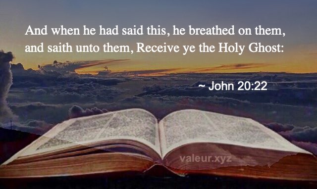 John 20:22 John 20:22
