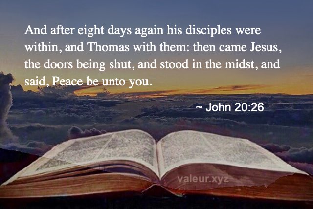 John 20:26 John 20:26