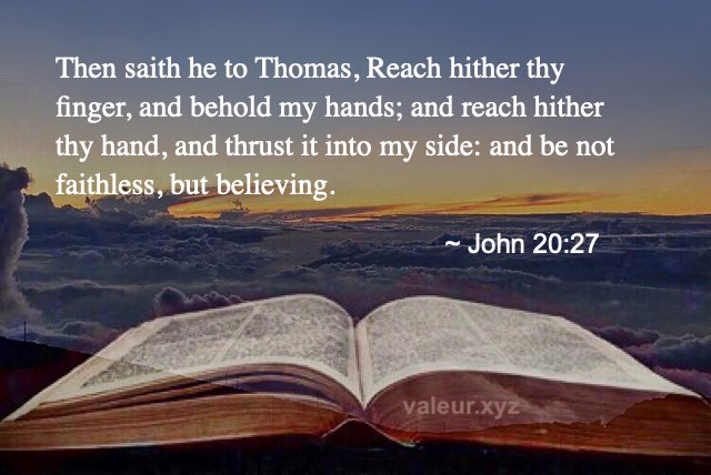 John 20:27 John 20:27