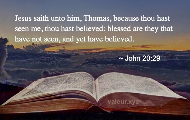 John 20:29 John 20:29