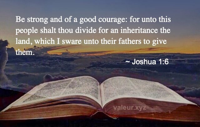 Joshua 1:6 Joshua 1:6