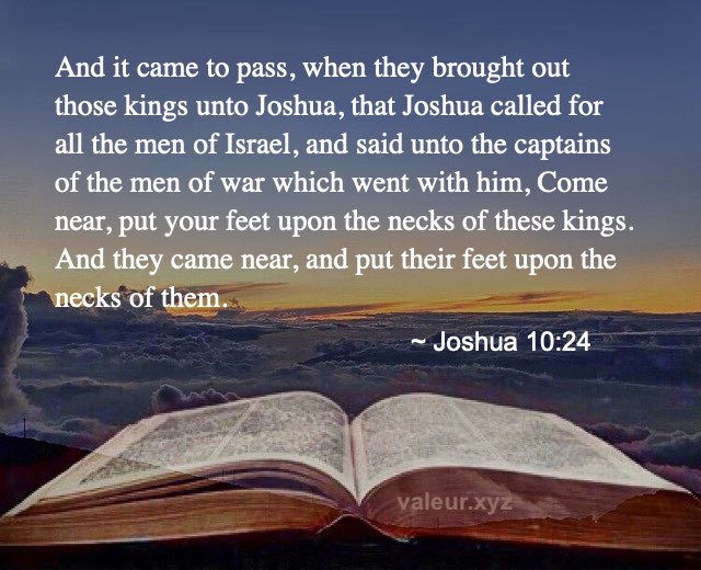 Joshua 10:24