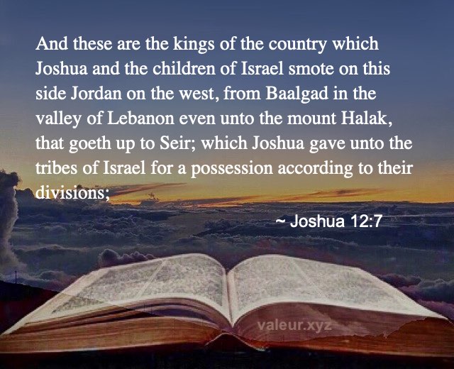 Joshua 12:7