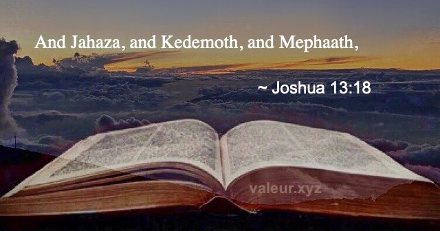 Joshua 13:18