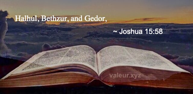 Joshua 15:58