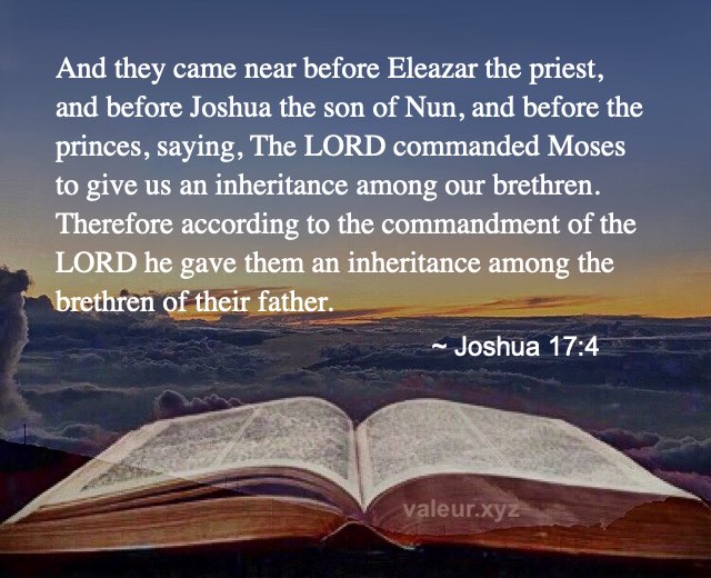 Joshua 17:4