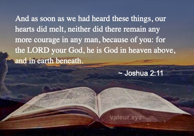Joshua 2:11 Joshua 2:11