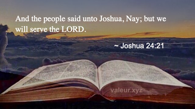 Joshua 24:21