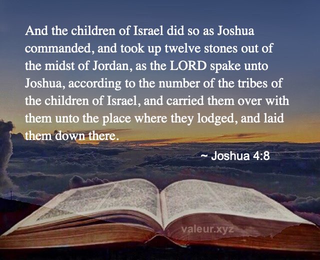 Joshua 4:8 Joshua 4:8