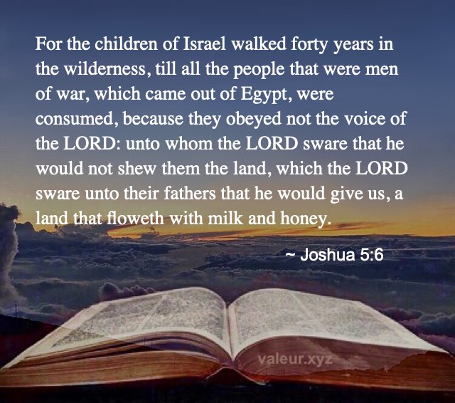 Joshua 5:6