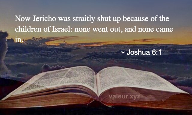 Joshua 6:1 Joshua 6:1